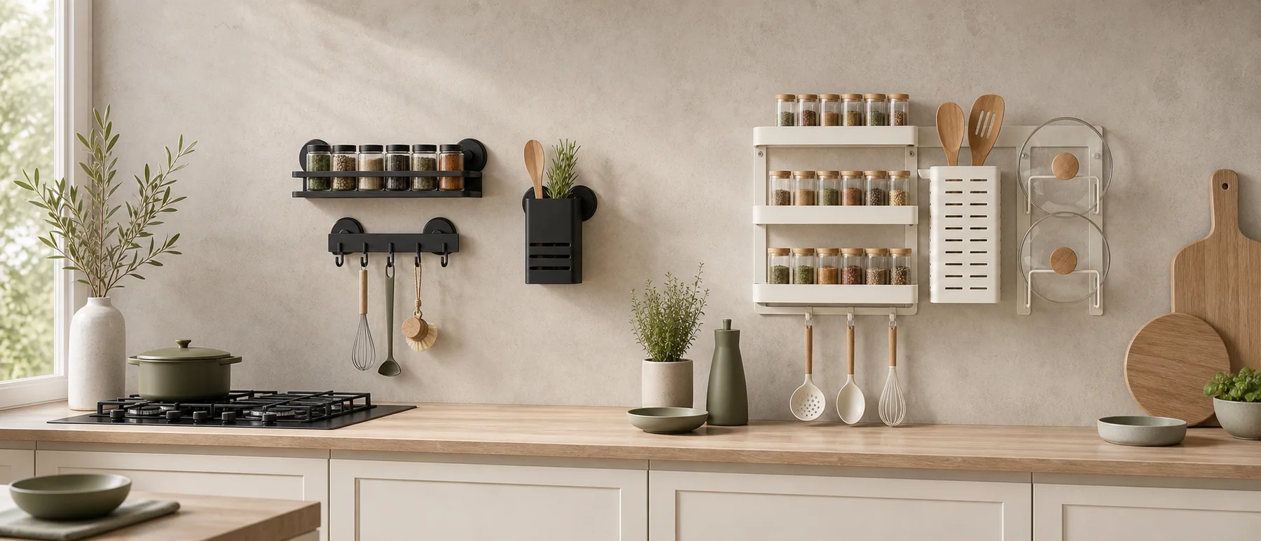 Die neue Odéa Küchenkollektion mit modularen Wandorganizern